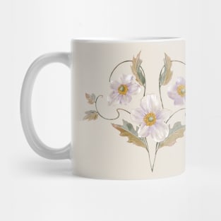 Three Graces anemone flowers Mug